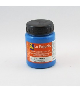 [825207] PINTURA SATINADA FLUORESCENTE F-05 AZUL LUMINOSO 375ML LA PAJARITA