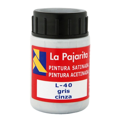 [649865] PINTURA SATINADA GRIS 35ML L-40 LA PAJARITA