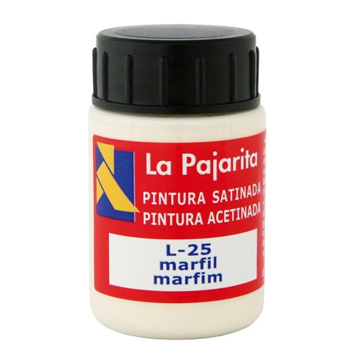 [649845] PINTURA SATINADA MARFIL 35ML L-25 LA PAJARITA