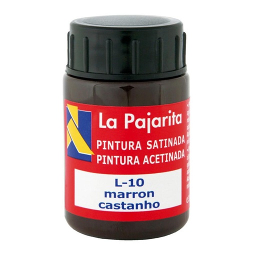 [649882] PINTURA SATINADA MARRON 35ML L-10 LA PAJARITA