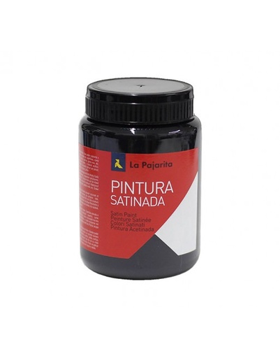 [825296] PINTURA SATINADA NEGRO 375ML L-22 LA PAJARITA