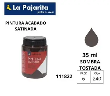 [649863] PINTURA SATINADA SOMBRA TOSTADA 35ML L-15 LA PAJARITA