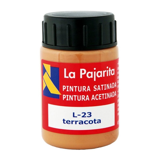 [649859] PINTURA SATINADA TERRACOTA 35ML L-23 LA PAJARITA