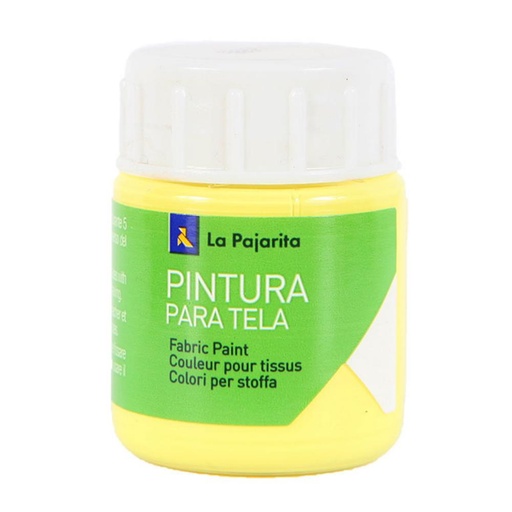 [630877] PINTURA PARA TELA T-05 AMARILLO CLARO 25ML LA PAJARITA