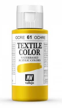 [825727] PINTURA TEXTIL VALLEJO Nº 61 OCRE – 60 ML