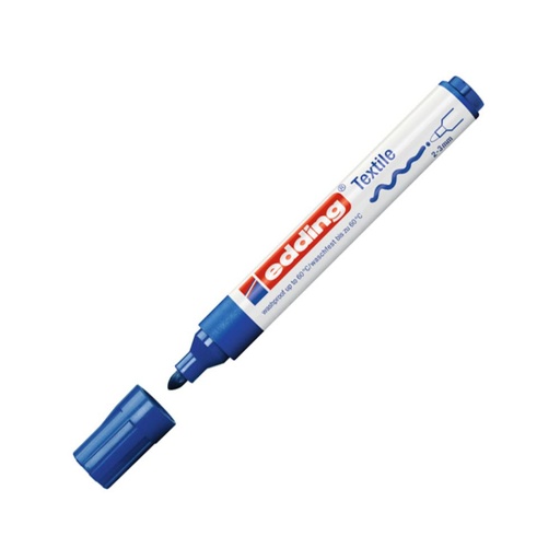 [119575] ROTULADOR EDDING 4500 PARA TELA – AZUL – PUNTA CÓNICA 2-3 MM