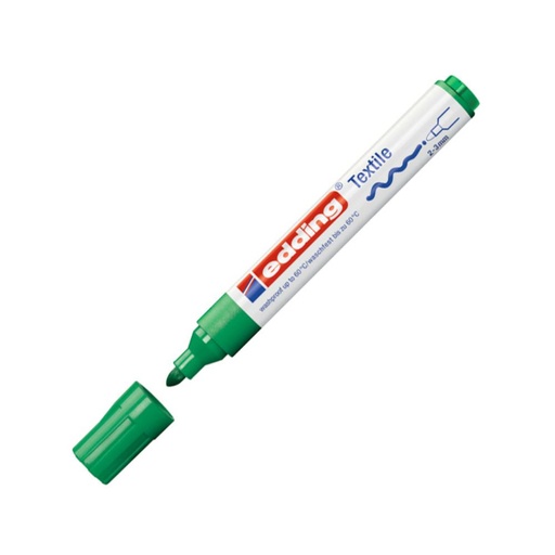 [118823] ROTULADOR EDDING 4500 PARA TELA – VERDE – PUNTA CÓNICA 2-3 MM