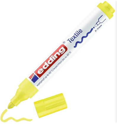 [825832] ROTULADOR EDDING 4500 AMARILLO PARA TELA