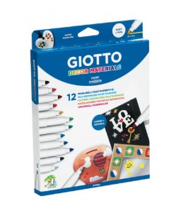 [825804] ROTULADORES GIOTTO DECOR CAJA DE 12 COLORES 