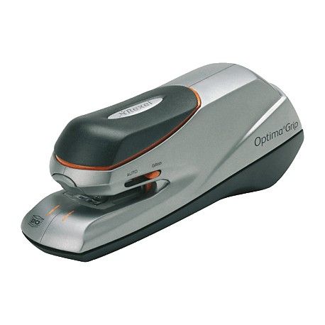 [800001] REXEL GRAPADORA ELÉCTRICA OPTIMA GRIP PLATEADA/NEGRA
