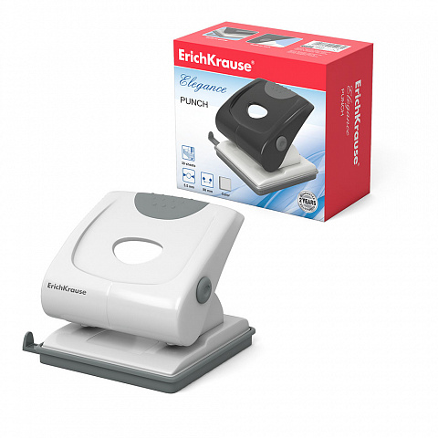 [040704] TALADRO ERICHKRAUSE ELEGANCE CLASSIC – 2 AGUJEROS – 30 HOJAS – GRIS – CAJA 1 UD