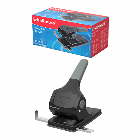 [040398] TALADRO ERICHKRAUSE ELEGANCE CLASSIC – 2 AGUJEROS – 70 HOJAS – NEGRO – CAJA 1 UD