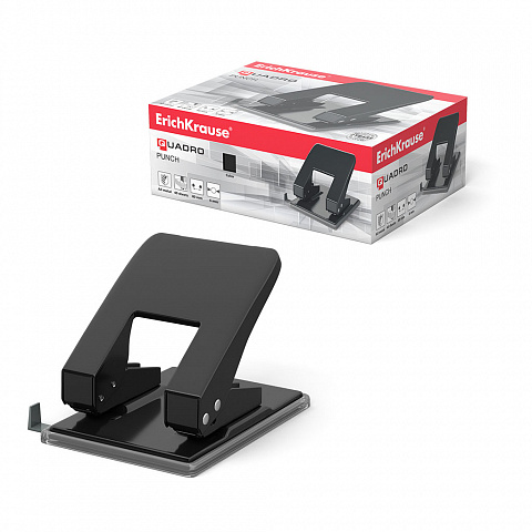 [040111] TALADRO ERICHKRAUSE QUADRO CLASSIC 2 AGUJEROS 20 HOJAS NEGRO