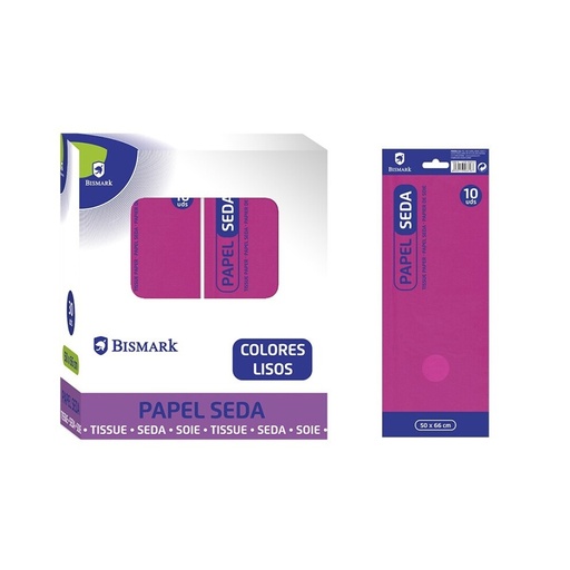 [600159] PAPEL DE SEDA LISO ROSA OSCURO – BOLSA 10 HOJAS