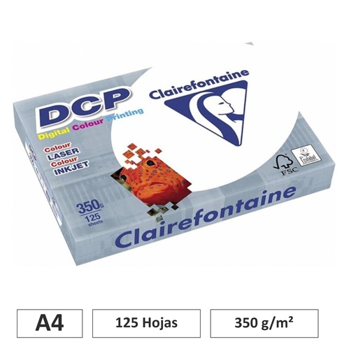 [002909] PAPEL FOTOCOPIADORA CLAIREFONTAINE DIN A4 – 350 g/m² – PAQUETE DE 125 HOJAS