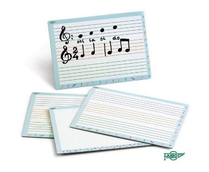 [700248] PIZARRA BLANCA PENTAGRAMA 21×30 CM DOBLE USO – FAIBO