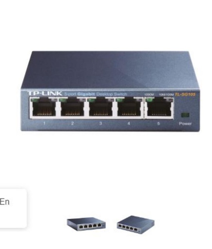 [170003] SWITCH 5 PUERTOS GIGABIT METAL TP-LINK TL-SG105E