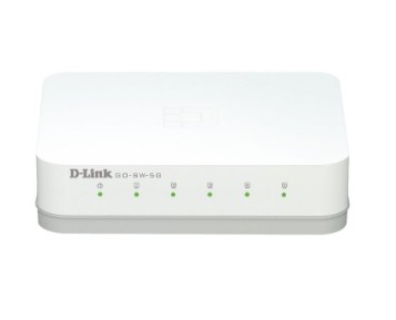 [170124] SWITCH D-LINK GO-SW-5G – 5 PUERTOS GIGABIT (10/100/1000) – MINI DE ESCRITORIO, PLUG & PLAY, GREEN EEE
