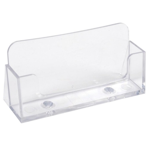 [181135] PORTATARJETAS DE VISITA EXACOMPTA METACRILATO CRISTAL – 1 COMPARTIMENTO (50 TARJETAS)