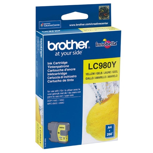 [167462] CARTUCHO BROTHER LC980 AMARILLO *