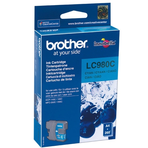 [167464] CARTUCHO BROTHER LC980 CYAN *