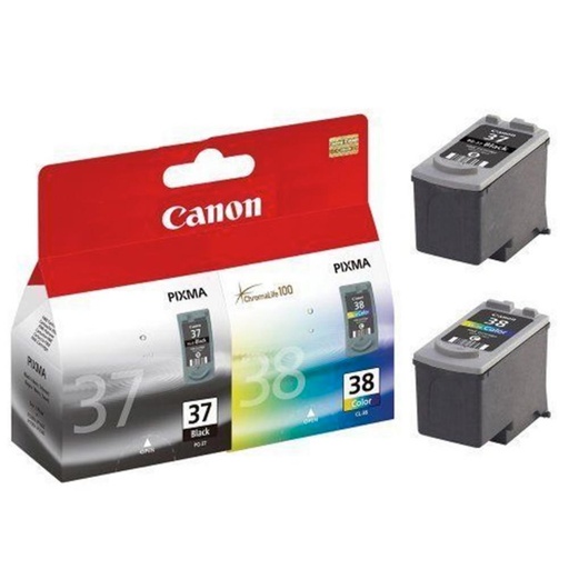 [166235] CARTUCHO CANON 37/38 PACK2 *