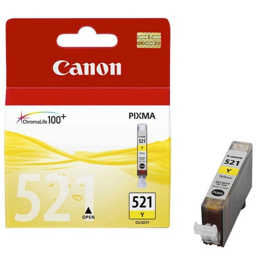 [167354] CARTUCHO CANON 521 CLI521Y AMARILLO*