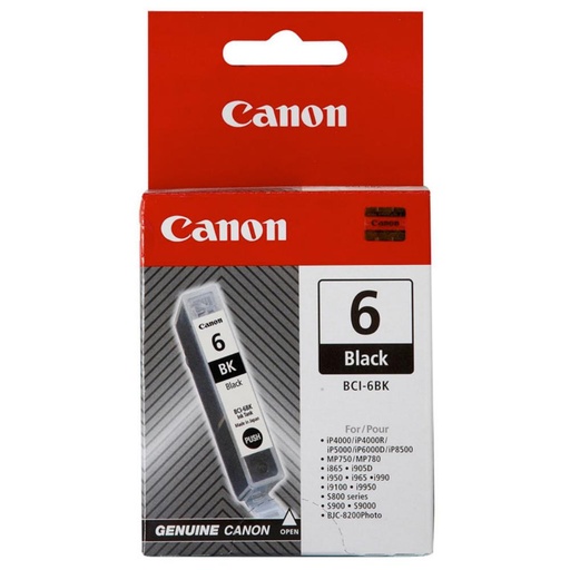 [169399] CARTUCHO CANON 6 BCI6BK NEGRO 4705A002AB