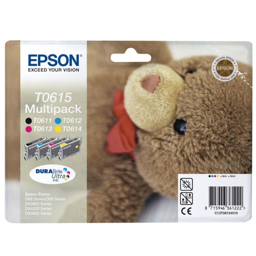 [167382] CARTUCHO EPSON T0615 PACK4 *
