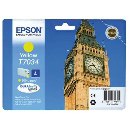[166293] CARTUCHO EPSON T7034 AMARILLO *
