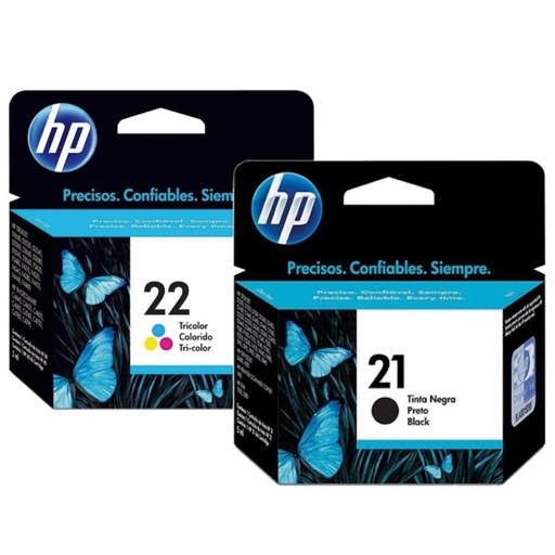 [167280] CARTUCHO HP 21+22 COLOR PACK 2UD