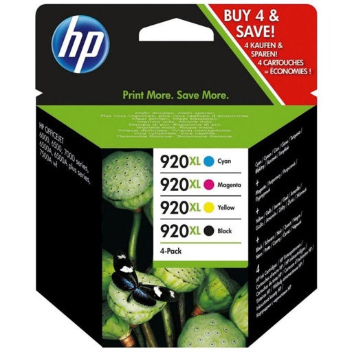 [166332] CARTUCHO HP 920XL C2N92AE COLOR PACK4