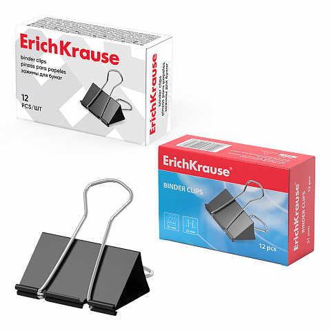 [040183] PINZAS PARA PAPELES ERICHKRAUSE® – 51 MM – CAJA 12 UDS