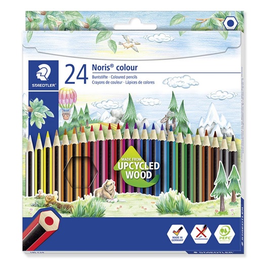 [649281] LÁPICES DE COLORES STAEDTLER WOOD ECOLÓGICOS 24 COLORES 