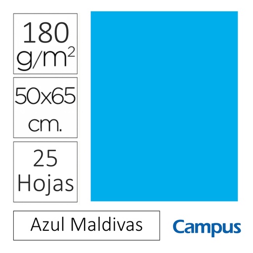 [630485] CARTULINA CAMPUS 50X65 180G MA