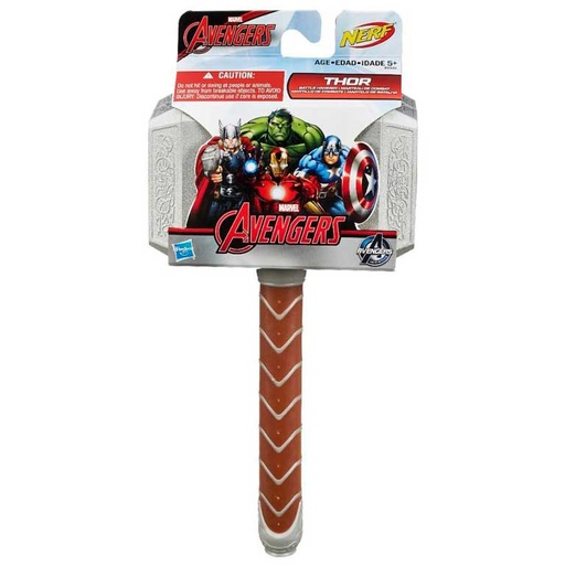 [863205] AVENGERS – MARTILLO DE COMBATE DE THOR (HASBRO / NERF)