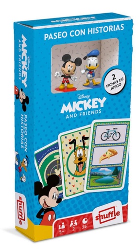 [722498] BARAJA INFANTIL MICKEY + FIGURA (JUEGO DE CARTAS PARA NIÑOS)