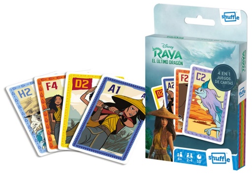 [722492] BARAJA INFANTIL RAYA (JUEGO DE CARTAS PARA NIÑOS)