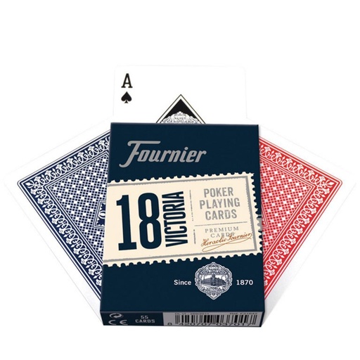 [749423] BARAJA NAIPES PÓKER INGLÉS 18-55 (54 CARTAS, ESTUCHE)