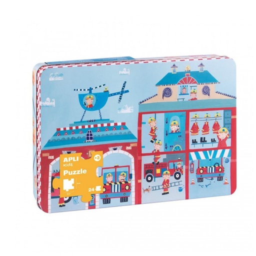 [710439] JUEGO APLI PUZZLE BOMBEROS 24 PIEZAS