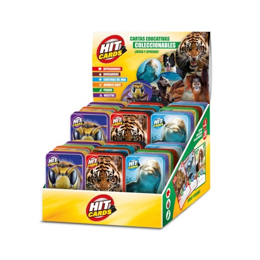 [710360] JUEGO CARTAS HIT CARDS EXPOSITOR 18 UNIDADES