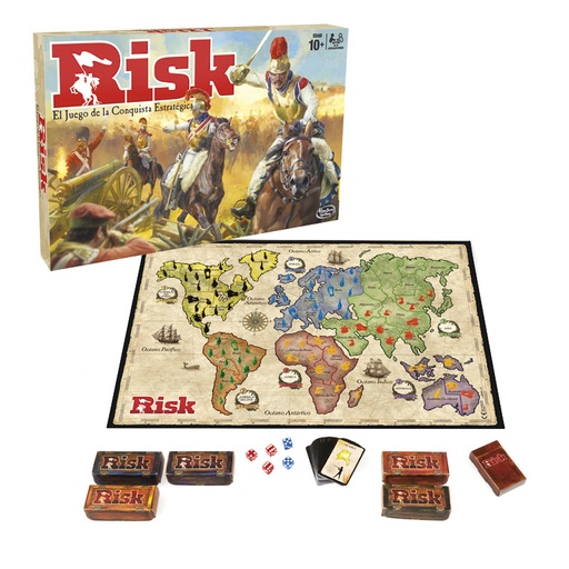 [863217] JUEGO HASBRO RISK JUEGO DE MESA CLÁSICO DE CONQUISTA ESTRATÉGICA – DOMINA EL MUNDO CON BATALLAS Y ALIANZAS
