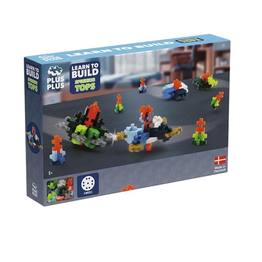 [710476] JUEGO LUDILO ¡VAMOS! SÚPER PEONZAS – PLUS-PLUS GO! SET DE CONSTRUCCIÓN 240 PIEZAS – TROMPOS Y CREACIONES 2D/3D