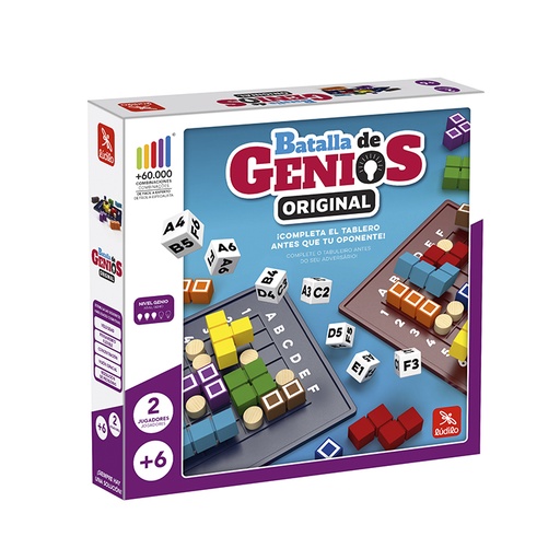 [710414] JUEGO LUDILO BATALLA DE GENIOS – JUEGO DE MESA DE LÓGICA Y VELOCIDAD (+6 AÑOS)