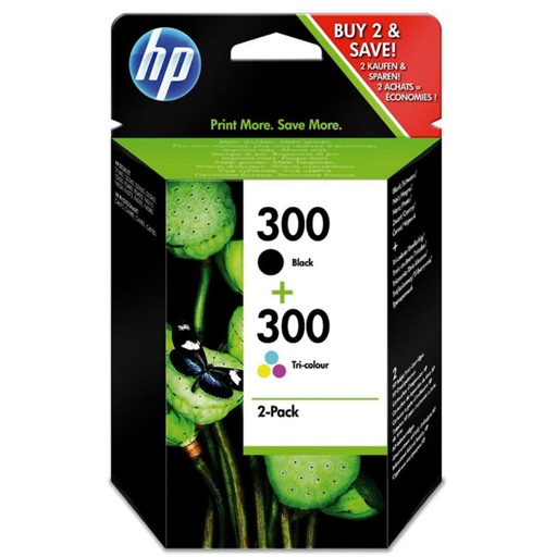 [167282] HP CARTUCHO INYECCION TINTA NEGRO/COLOR Nº300 PACK-2