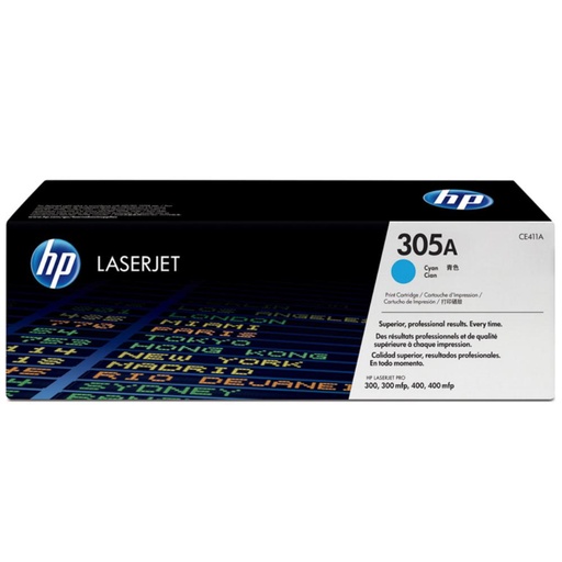 [166315] HP COLOR LASERJET PRO 300/400 TONER CIAN 305A