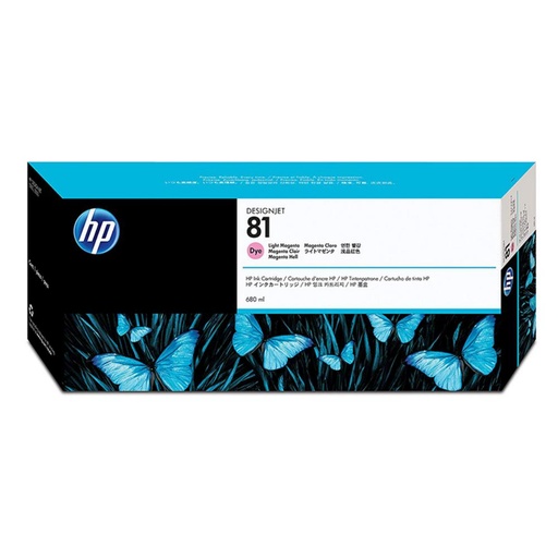 [165480] HP DESIGNJET 5000/5500  CARTUCHO MAGENTA CLARO Nº81, 680ML. TINTA PARA INTERIOR.