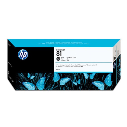 [165481] HP DESIGNJET 5000/5500  CARTUCHO NEGRO Nº81, 680ML. TINTA PARA INTERIOR.
