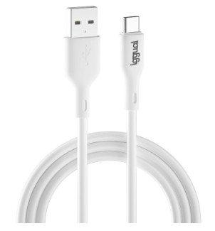 [800151] CABLE USB-A A USB-C 100 CM BLANCO IGGUAL– CARGA RÁPIDA 3A Y TRANSFERENCIA DE DATOS