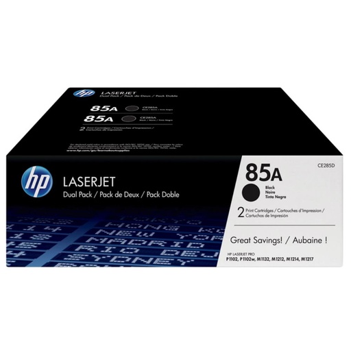 [166322] HP LASERJET 1102 TONER NEGRO Nº85A (PACK 2)